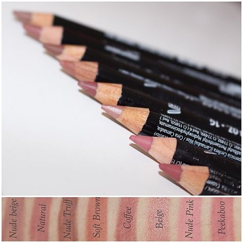 laurag_143's photo from Instagram ~ Swatches of some of my favorite neutral #nyxcosmetics lip liners Nyx Lip Liner Swatches, Nyx Lip Liner, Nyx Lip, Drugstore Foundation, Lip Liners, Smink Inspiration, Nyx Makeup, Makeup To Buy, Makeup Swatches