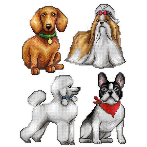 Colors Chart, Crochet Potholder, Dog Patterns, Diy Magnets, Stitch Shop, Animal Cross Stitch Patterns, Plastic Canvas Patterns Free, Dog Crafts, Needlepoint Patterns