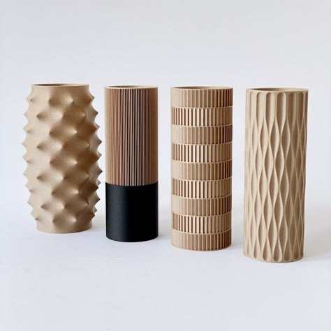 3d Printed Vase, Surface Styling, Plant Vases, 3d Vase, 3d Tiskárna, Ceramics Pottery Vase, Geometric Vases, 3d Printed Objects, Visual Identity Design