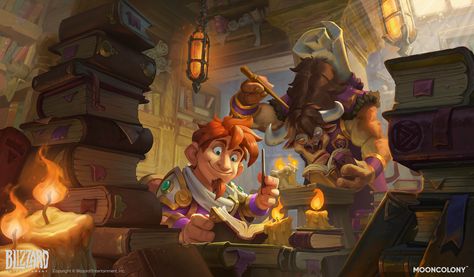 Cozy Drawing, Hearthstone Heroes, Concept Art Tutorial, Painting Words, Game Concept Art, Environment Concept Art, World Of Warcraft, Book Illustration, Cartoon Character