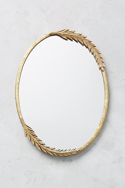 Anthropologie Olive Leaf Mirror #AnthroFave Tina Baby, Leaf Mirror, Mirror Wall Bedroom, Decorative Mirrors, Mirror Design Wall, Glam Room, Magic Mirror, Décor Boho, Olive Leaf