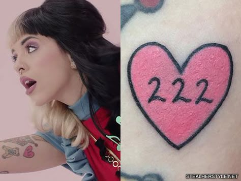 Melanie Martinez Tattoo, Martinez Tattoo, Heart Meaning, Kawaii Tattoo, Cute Little Tattoos, 1 Tattoo, Stick And Poke, Dream Tattoos, Little Tattoos