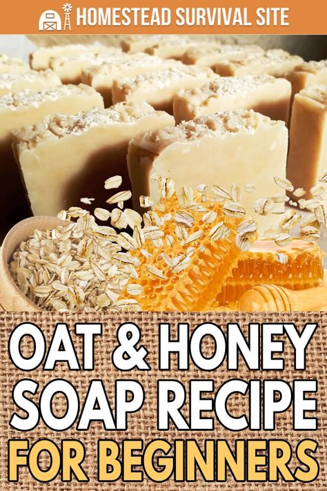 If you've never made soap before, this is a great recipe to start with. It's a hot process soap that’s really good for the skin and really easy to make. Homestead Equipment, Honey Soap Recipe, Diy Hygiene, Garlic Planting, Homestead Skills, Hot Process Soap, Homestead Style, Provident Living, Easy Soap Recipes