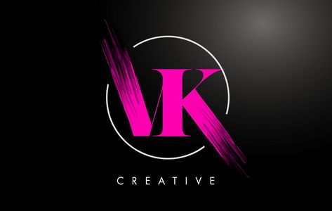 Pink VK Brush Stroke Letter Logo Design. Pink Paint Logo Leters Icon. Paint Logo, Brush Strokes Painting, Birthday Banner Background, Old Paper Background, Super Fast Cars, Animated Wallpapers For Mobile, Background Images For Quotes, Pink Paint, Painted Letters