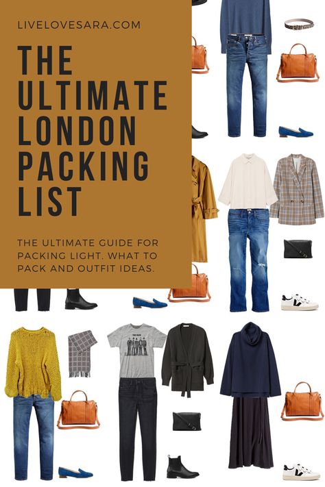 Spring Weekend Capsule Wardrobe, Uk Travel Outfits Spring, London Wear Outfits, London Fashion In November, Pack For London Spring, Capsule Wardrobe London Spring, London Travel Capsule Wardrobe, Uk Packing List Summer, March In London Outfits