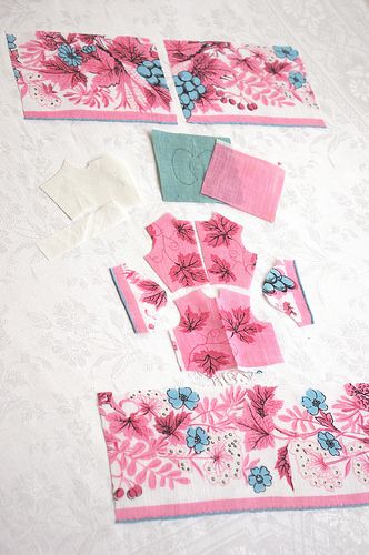 Hanky dress set ≈ Step 3 Handkerchief Dress Pattern, Forest Fairy Dress, Hankie Crafts, Handkerchiefs Crafts, Make A Tutu, Vintage Handkerchiefs Crafts, Hanky Dress, Mini Dress Form, Handkerchief Crafts