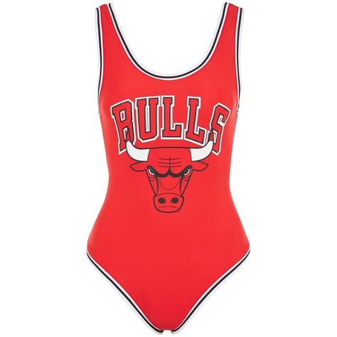 Chicago Bulls Body by Unk X Topshop ($36) ❤ liked on Polyvore featuring intimates, shapewear, bodysuits and red Chicago Bulls Outfit Woman, Bulls Outfit, Chicago Bulls Outfit, Woman Aesthetic, Outfit Png, Jersey Outfit, Tween Outfits, Sport Dress, Chicago Bulls