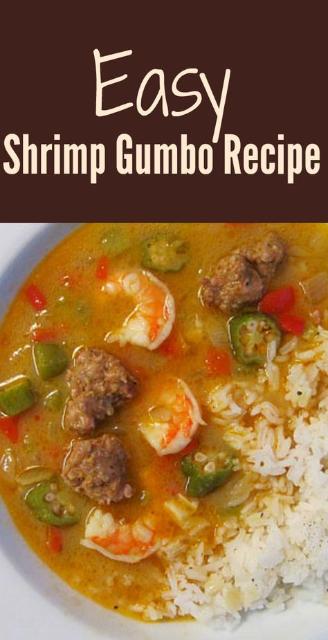 My take on a hearty New Orleans Gumbo with shrimp and sausage! I’m making the roux from scratch so it’s extra flavorful! This recipe is an easy version of gumbo and perfect to make on weeknights. via @lannisam Shrimp Gumbo Recipe Easy, Easy Shrimp Gumbo, Seafood Gumbo Recipe Easy, Gumbo Easy, Shrimp Gumbo Recipe, Easy Gumbo, New Orleans Gumbo, Andouille Sausage Gumbo, Gumbo Recipe Easy