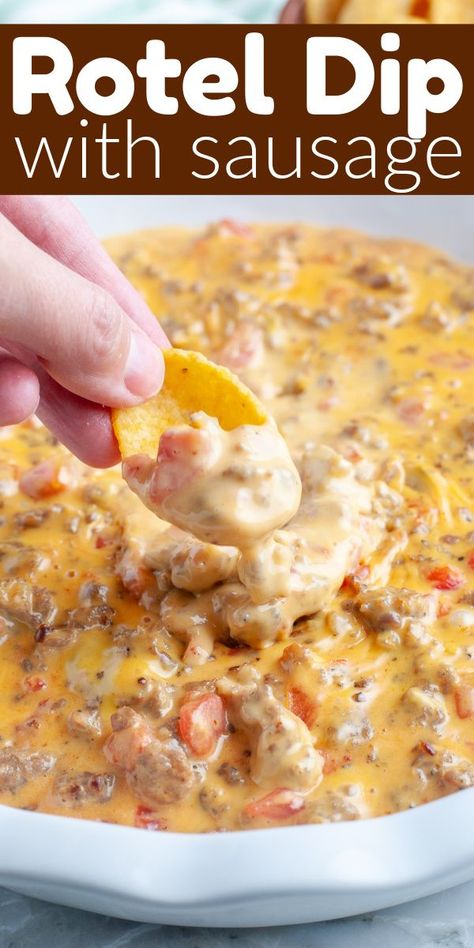 Cheesy dip with corn chip.