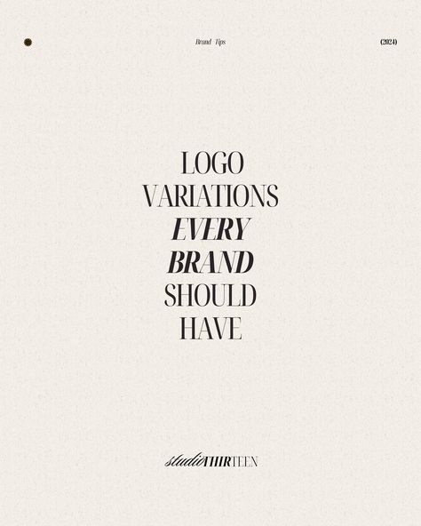 Is your business equipped with a Logo Suite that enhances your brand identity? ✨ Having logo variations allows you to use your visual identity more consistently on all of your marketing collateral whether that’s for print, packaging, social media, or for your website! Interested in elevating your brand? Feel free to reach out using the link in my bio! Would love to help you with your branding journey ❤️ __________ #logodesigner #logovariations #primarylogo #secondarylogo #submark #favicon... Favicon Design, Submark Logo, Logo Suite, Logo Variations, Logo Process, Word Mark Logo, Marketing Collateral, Brand Development, Print Packaging