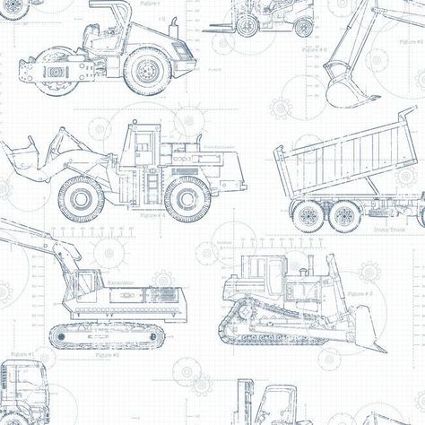 Construction Blueprint Wallpaper in White and Navy from the A Perfect – BURKE DECOR Blueprint Wallpaper, Blueprint Construction, Construction Wallpaper, Kids Construction, Stripped Wallpaper, Construction For Kids, York Wallpaper, World Wallpaper, Wallpaper White