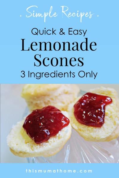 Lemonade Scones 3 Ingredients, Cup Of Lemonade, Lemonade Scone Recipe, 3 Ingredient Scones, Lemonade Scones, Easy Lemonade, Sunday Tea, Easy Pudding, Easy Pudding Recipes