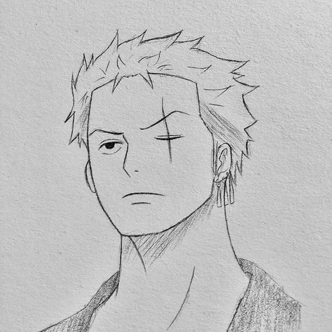 Naruto Drawings Easy, Easy Pencil Drawings, Anime Sasuke, Anime Face Drawing, Anime Drawing Sketches, رورونوا زورو, Naruto Sketch Drawing, Easy Cartoon Drawings, Pencil Sketch Images