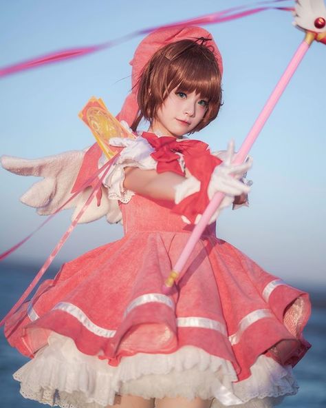 Sakura Cosplay, Sakura Card Captor, Closet Cosplay, Sakura Card, Card Captor, Cosplay Photos, Amy Rose, Cosplay Makeup, Cardcaptor Sakura