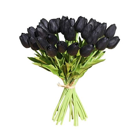 Artificial Palm Leaves, Tulip Decor, Tulip Wedding, Party Home Decoration, Artificial Tulips, Artificial Plants And Trees, Orange Tulips, Black Tulips, Artificial Peonies