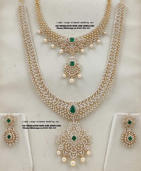 Diamond Haaram, Long Diamond Necklace, Diamond Haram, Uncut Diamond Necklace, Diamond Necklace Indian, Set Video, Bridal Diamond Necklace, Indian Wedding Jewelry Sets, Neck Pieces Jewelry