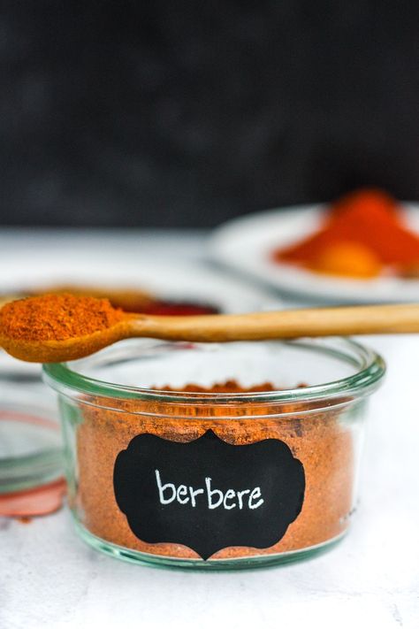 How to make Ethiopian Berbere Spice with common spices you may already have in your pantry.  Filled with complex toasty flavor.  Easy to make in about 15 minutes! #berbere Berbere Recipe, Gundry Recipes, Ethiopian Lentils, Berbere Spice, Feasting At Home, Dr Gundry, Ethiopian Cuisine, Long Pepper, Ethiopian Food