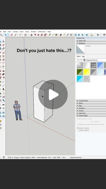 Art & Architecture on Instagram: "Check how @archademia_ Fixed that awful clipping bug in your Sketchup models!! Most of who use this program have same problem and ArchAdemia solved this in easiest way.  Check out them for more tutorials, tips and tricks for Architects, Designers and graphic designers.  #tutorial #sketchup #howto #architecture #architecturedesign #3dmodel #3dmodeling #3dsmax #revit #autocad #architecturestudent #architecturalmodel #architects_need" How To Make Tiles, Sketchup Models, Sketchup Model, Architecture Student, Art Architecture, Architecture Model, Graphic Designers, Autocad, Art And Architecture