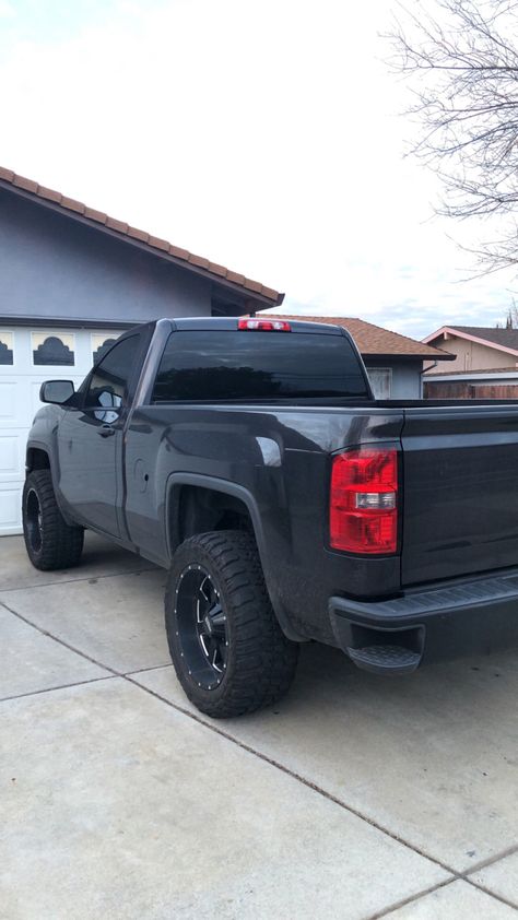 Single cab truck 2014 gmc sierra grey 2014 Gmc Sierra 1500, Chevy Silverado Single Cab, Silverado Single Cab, Gmc Trucks Sierra, Single Cab Trucks, Chevy 4x4, Chevy 1500, 2014 Gmc Sierra, Dropped Trucks