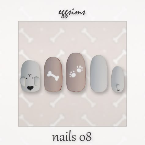 Sims 4 Clothes Set, Ts4 Body Presets, Sims4 Nails, Puppy Nails, Cc Nails, Ts4 Accessories, Sims 4 Nails, Los Sims 4 Mods, The Sims 4 Mod