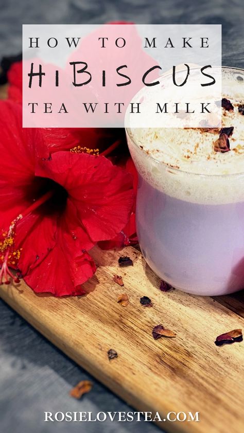 Hibiscus Milk Tea, Tea With Ginger, Milk Thistle Tea, Hibiscus Flower Tea, Tea With Milk, Coconut Tea, Herbal Tea Benefits, Tea Latte Recipe, Milk Tea Recipes