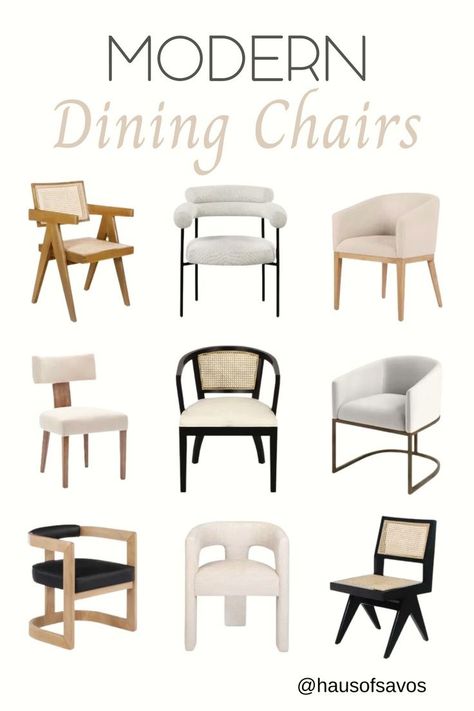 Are you on a mission to recreate a modern luxury dining experience in your home without breaking the bank? Look no further! Explore our handpicked selection of elegant yet affordable dining chairs that'll bring both style and comfort to your dining room. Table Chairs Design, Organic Modern Dining Table, Slip Covered Dining Chairs, Contemporary Dining Room Decor, Organic Dining Room, Luxury Dining Chairs, Cheap Dining Chairs, Neutral Dining Room, Linen Dining Chairs