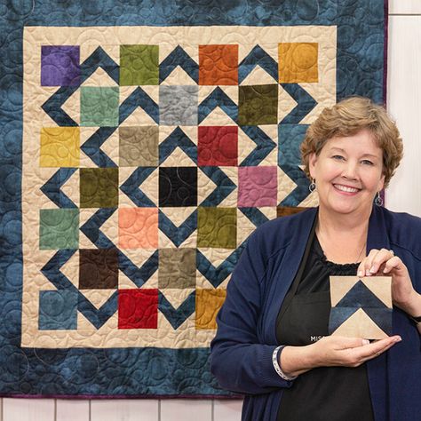 This Eye-Catching Quilt is Super Easy to Make - Quilting Digest Churndash Quilt, Sheep Quilt, Msqc Tutorials, Missouri Quilt Tutorials, Missouri Quilt Company, Missouri Star Quilt Company Tutorials, Missouri Star Quilt Tutorials, Charm Square Quilt, Missouri Quilt