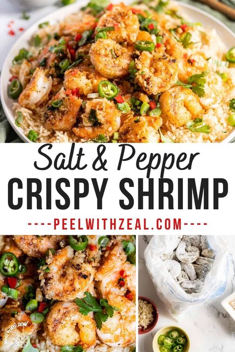 Chinese Salt and Pepper ShrimpEasy fried shrimp a quick dinner recipe or lunch. Also called: Asian shrimp recipes, garlic prawns recipe, salt and pepper shrimp chinese Pepper Shrimp Chinese, Shrimp Recipes Garlic, Asian Shrimp Recipes, Garlic Prawns Recipe, Pepper Shrimp Recipe, Asian Shrimp, Jasmine Rice Recipes, Prawns Recipe, Salt And Pepper Shrimp