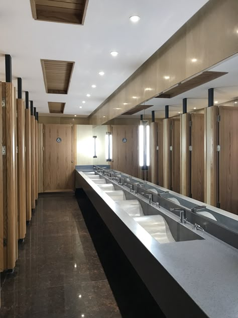 School Building Design, Apartment Exterior, Restroom Design, Building Aesthetic, Office Interior Design Modern, Warehouse Design, School Interior, Public Restroom, School Building