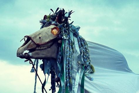 Mari Lwyd and the appropriation of Welsh mythology Welsh Mythology Creatures, Welsh Culture Aesthetic, Mary Lwyd, Ravens Reference, Welsh Aesthetic, Welsh Folklore, Welsh Magic, European Mythology, British Dress