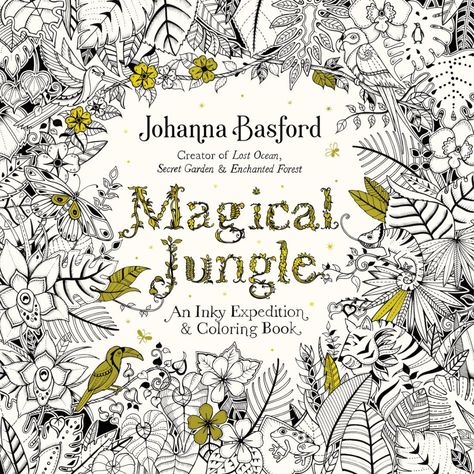 Johanna Basford Just Released Some Art from Her Next Coloring Book ... Magical Jungle Johanna Basford, Lost Ocean Coloring Book, Magical Jungle, Lost Ocean, Johanna Basford Coloring Book, Basford Coloring, Johanna Basford Coloring, Coloring Book For Adults, Chalk Pastels