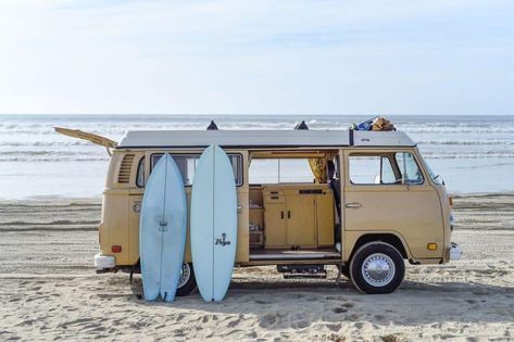 Surfboard Brands, California Coast Road Trip, Vans Vintage, Classic Campers, Campervan Hire, Combi Volkswagen, Combi Vw, Sup Yoga, Surf Camp