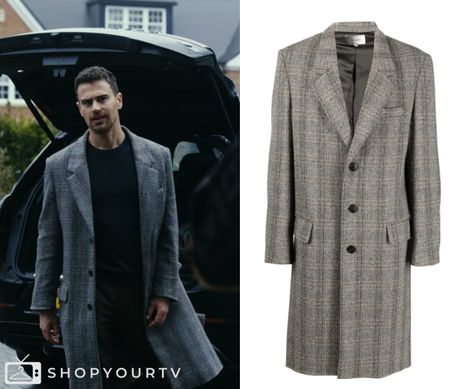 Gentlemen, The Fashion, Clothes, Style, Outfits and Wardrobe worn on TV Shows | Shop Your TV Eddie Horniman, Theodore James, Checkered Coat, Buy Outfits, Classic Menswear, 2020 Style, The Gentlemen, Worn On Tv, Wardrobe Clothes