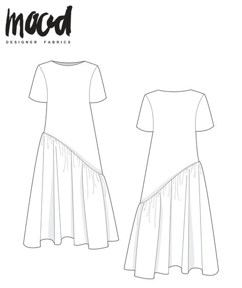 The Dill Dress - Free Sewing Pattern - Mood Sewciety Skirt Sewing Pattern Free, Mood Patterns, Craft Office, Sewing Patterns Skirt, Mood Sewciety, Dress Sewing Patterns Free, Mood Designer Fabrics, Free Pdf Sewing Patterns, Plus Size Sewing Patterns