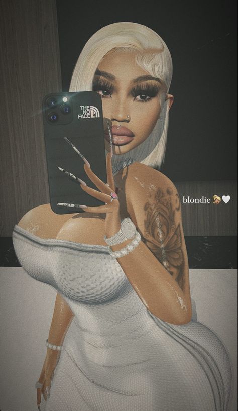 Imvu Characters, Imvu Avi Ideas Baddie, Imvu Face Ideas, Dark Skin Imvu Avatar, Imvu Baddie Avatar, Second Life Avatar Baddie, Second Life Avatar Black Baddie, Second Life Avatar, Cute Imvu Baddies