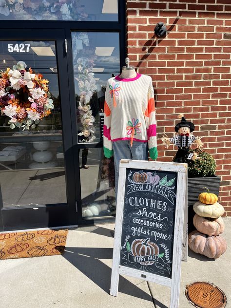 Storefront Signs, Chalkboard Ideas, Retail Signs, Chalkboard Sign, Chalkboard Signs, Store Signs, Happy Fall, Pop Up Shop, Sign Design