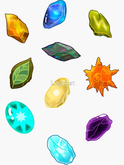 Pokemon Evolution Stones Pokemon Evolution Stones, Mega Evolution, Glossier Stickers, Transparent Stickers, Evolution, Sticker Design, Vinyl Sticker, Pokemon, Vinyl