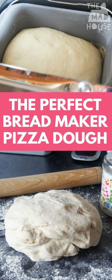 Breadman Recipes, Bread Maker Pizza Dough, Pizza Dough Bread Machine, Homemade Sandwiches, Breadmaker Recipes, Pizza Dough Bread, Yeast Baking, Bread Machines, Perfect Pizza Dough