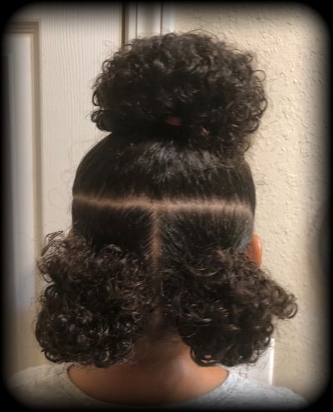 Three messy buns Curly Hair Natural, Hairstyle Curly, Natural Hairstyle, Messy Buns, Hair Women, Natural Haircare, Hair Natural, Messy Bun, Curly Hair Styles Naturally