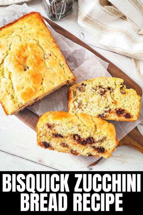 zucchini bread recipe Bisquick Zucchini Bread, Bisquick Zucchini, Bisquick Pancake Recipe, Zucchini Pineapple Bread, Savory Zucchini Bread, Gluten Free Bisquick, Gluten Free Zucchini Bread, Easy Zucchini Bread, Homemade Bisquick