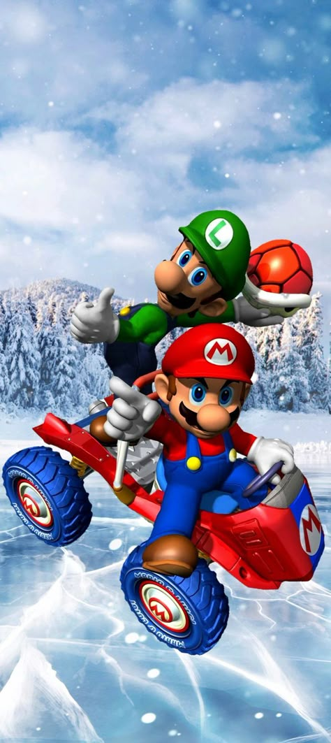 Mario Day, Mario Y Luigi, Super Mario Games, Super Mario Galaxy, One Piece Cartoon, Funny Animated Cartoon, Mario Games, Super Mario World, Super Mario Art