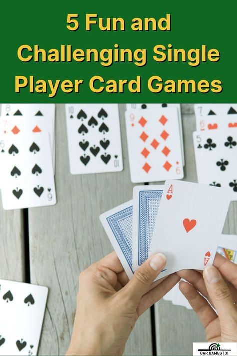 card games One Player Card Games, Single Player Card Games, Solo Card Games, Card Games For One, Solitaire Cards, Solitaire Card Game, Family Card Games, Solitaire Games, Fun Card Games