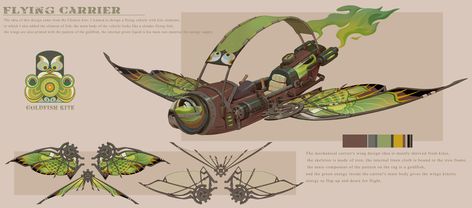 ArtStation - Flying Carrier, Z1D17 Fantasy Flying Machine, Flying Vehicle Concept Art, Flying Machine, Flying Vehicles, Illustration Art Design, Kite Flying, Futuristic Art, Kites, Vehicle Design