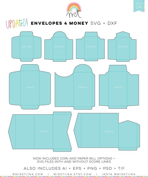 Envelope Templates For Card Making Money Holders Card, Envelope Templates, Money Bill, Bill Holder, Silhouette Curio, Money Holder, Money Envelopes, Money Holders, Card Making Crafts