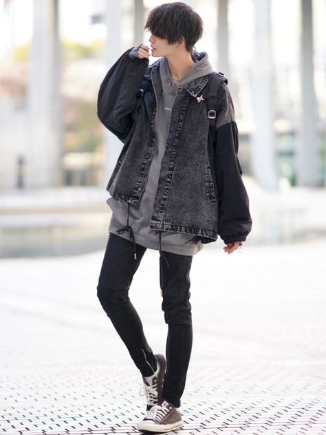 Men Stylish Dress, Tomboy Style Outfits, Japanese Street Fashion, Men Fashion Casual Outfits, Japanese Outfits, Swaggy Outfits, Outfits Winter, Tomboy Fashion, Edgy Outfits