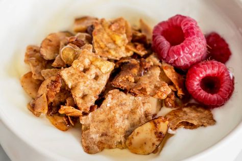 This matzo granola is so good, you may just find yourself stocking up on boxes of matzo to make it all year long. Matzo Granola, Best Flourless Chocolate Cake, Parisian Breakfast, Passover Desserts, Baking Breakfast, Ancient Recipes, Granola Recipe, Passover Recipes, Flourless Chocolate Cakes