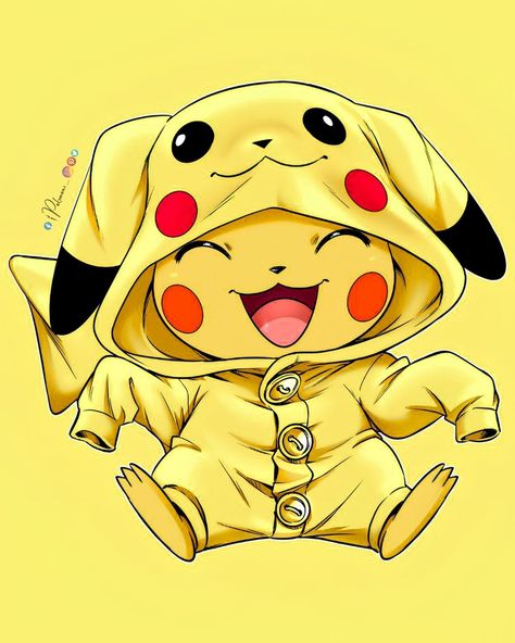 Pikachu Cute Pics, Tattoos Initials, Simple Couples Tattoos, Pichu Pokemon, Pikachu Wallpaper Iphone, Pikachu Tattoo, Pikachu Drawing, Her Tattoo, Pokemon Painting