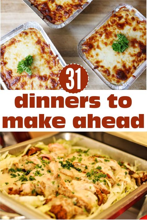 Supper Freezer Meals, Busy Mom Dinner Ideas Make Ahead Meals, Meals To Make The Night Before, Easy Pre Prepped Dinners, Good Make Ahead Meals, Night Before Dinner Prep, Frozen Family Meals Dinners, Easy Prep Dinners For The Week, Weeknight Dinner Prep Ahead