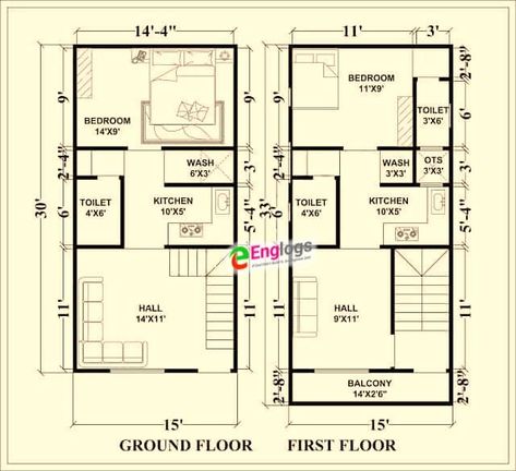 Indian Free House Plans PDF 2023 | House Blueprints Free | Free House Plans Download - EngLogs House Plans Indian Style, One Floor House Plans, 30x40 House Plans, Bubu Gown, Narrow House Plans, Bungalow Floor Plans, Little House Plans, Small House Elevation, Layout Plan