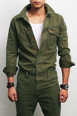 A Quick Guide to Men’s Jumpsuits | Attire Club by F&F Fashion Overalls, Military Looks, One Piece Jumpsuit, Jumpsuit Men, Style Punk, Military Inspired, Jumpsuit Fashion, Fashion Mode, Jeans For Sale